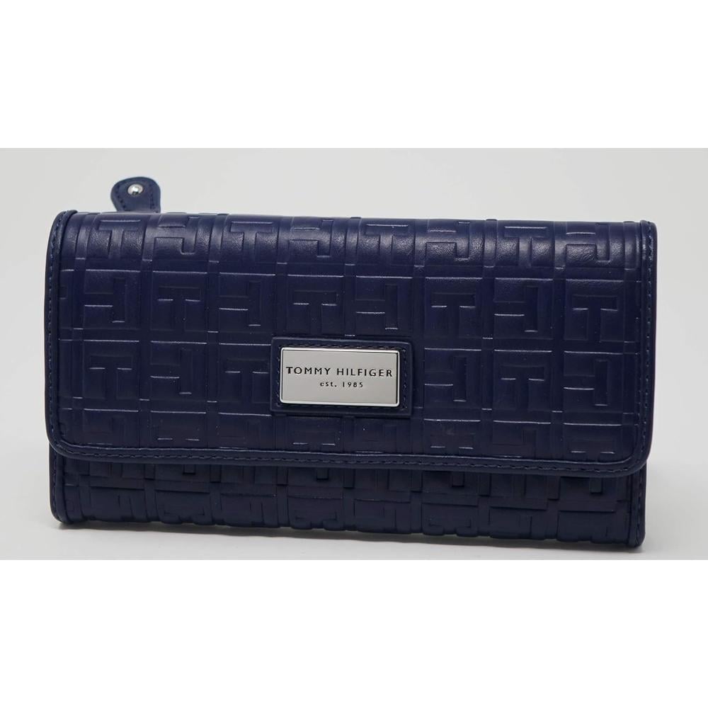 BILLETERA TOMMY HILFIGER EMBOSSED NAVY MUJER - 2
