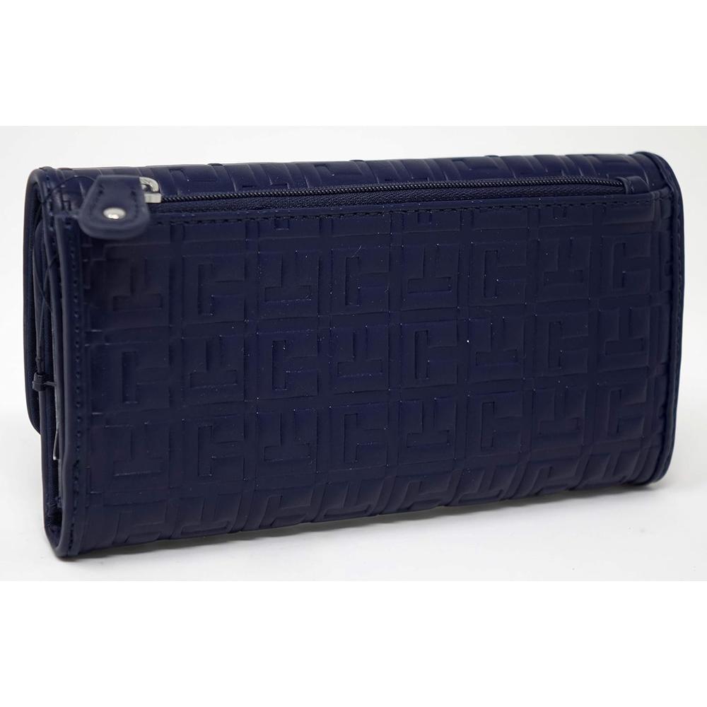 BILLETERA TOMMY HILFIGER EMBOSSED NAVY MUJER - 3