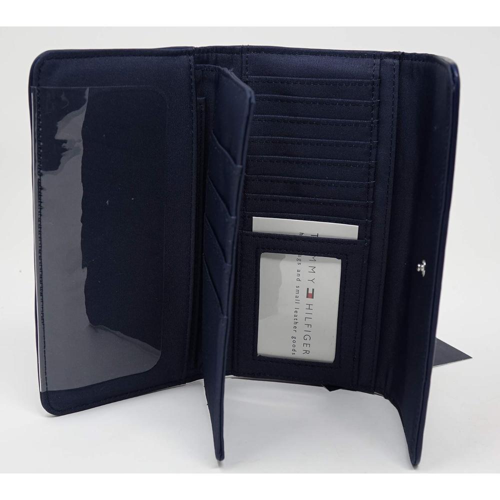 BILLETERA TOMMY HILFIGER EMBOSSED NAVY MUJER - 4