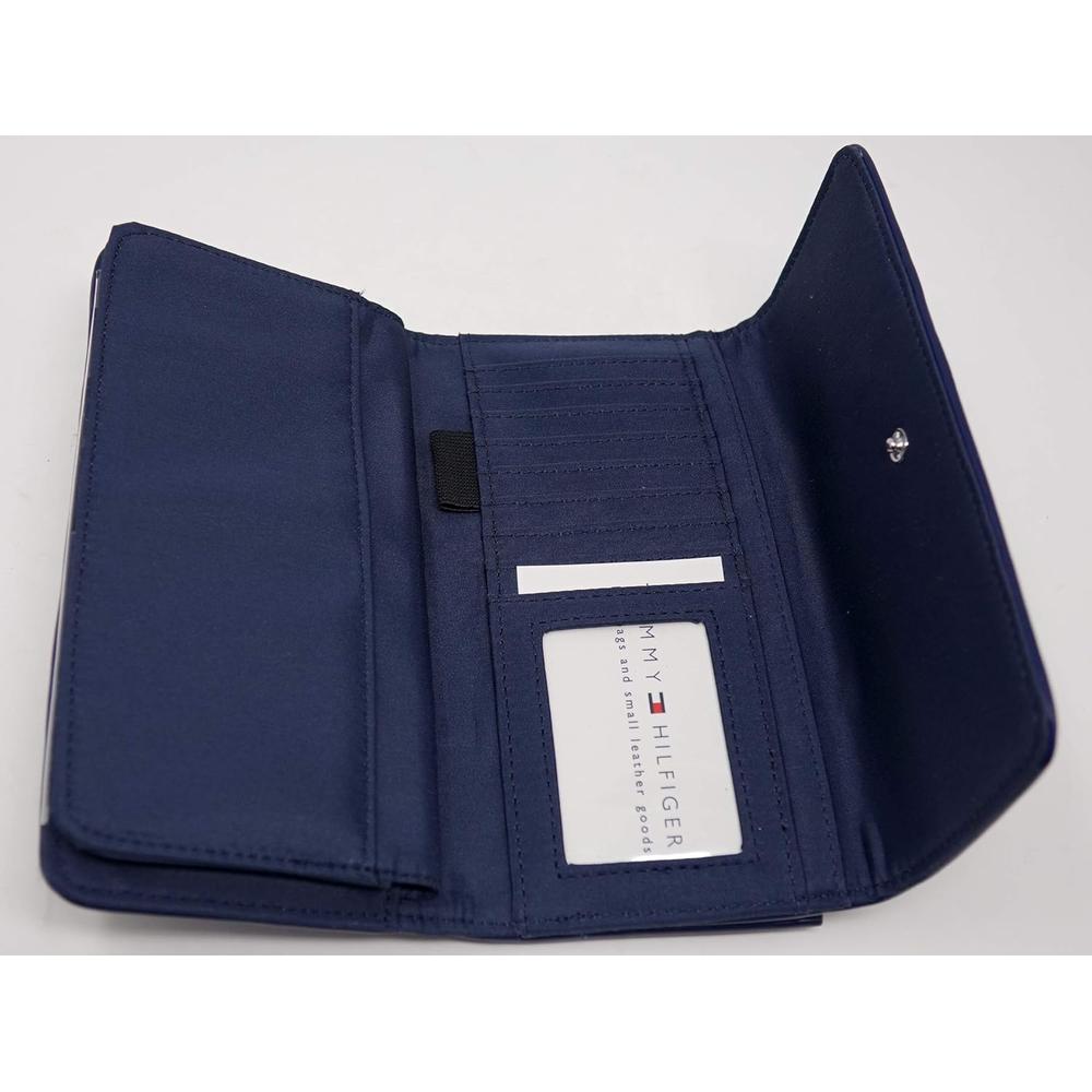 BILLETERA TOMMY HILFIGER EMBOSSED NAVY MUJER - 5