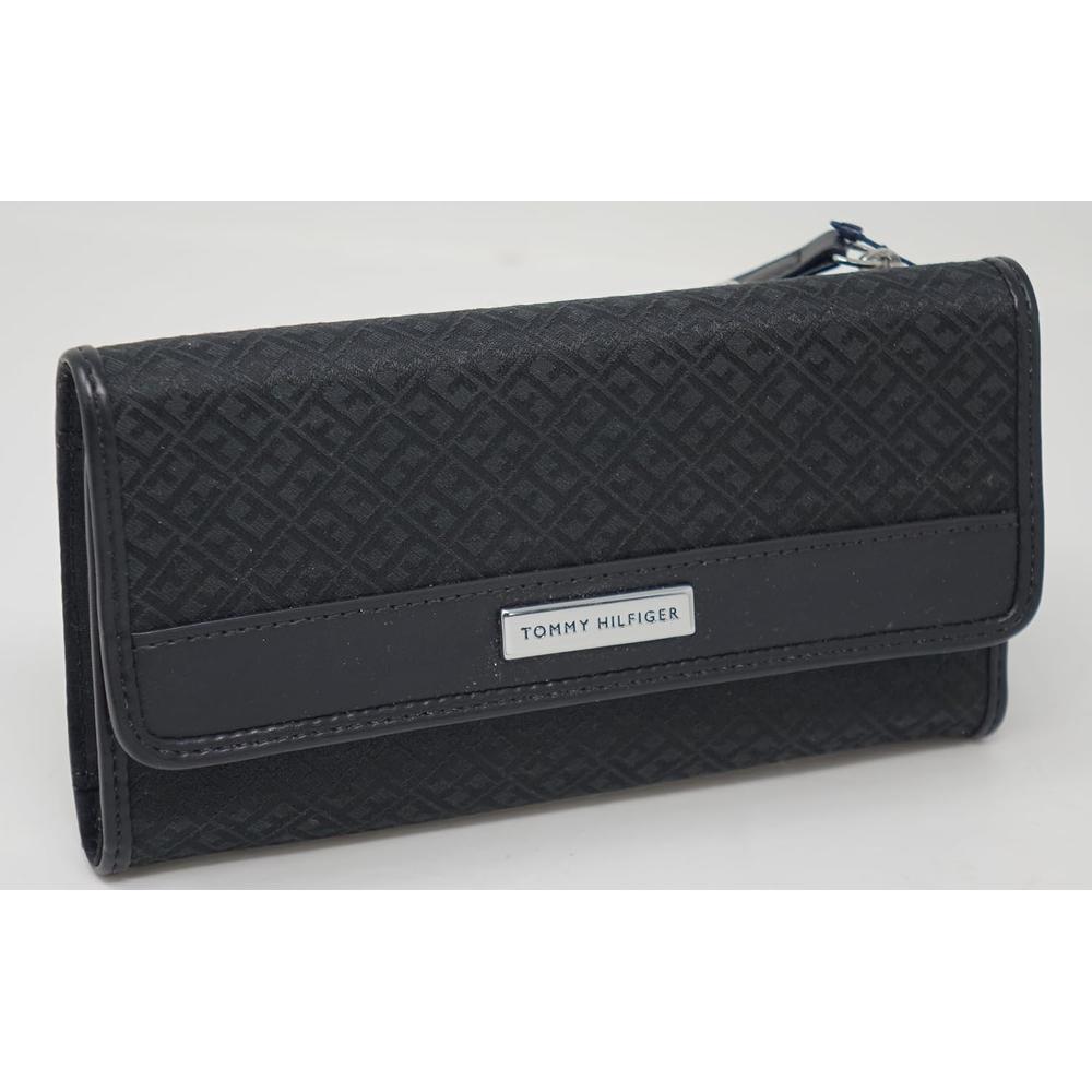 BILLETERA TOMMY HILFIGER JACQUARD BLACK MUJER - 2