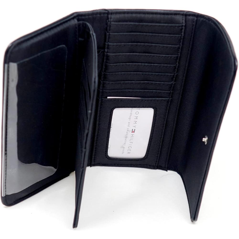 BILLETERA TOMMY HILFIGER JACQUARD BLACK MUJER - 4