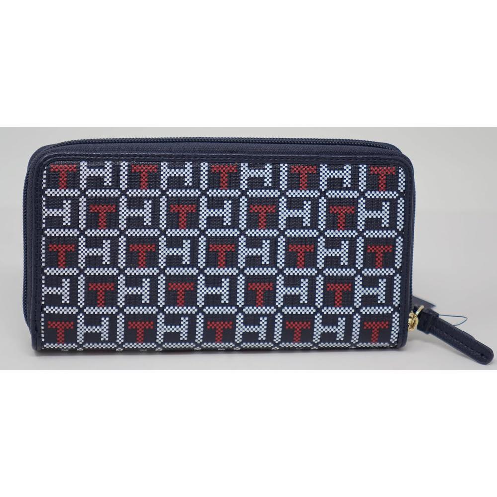BILLETERA TOMMY HILFIGER CLUTCH LOGO BLACK MUJER - 2