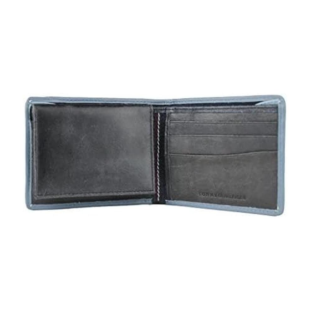 BILLETERA TOMMY HILFIGER CUERO MONEDERO AZUL MARINO - 3