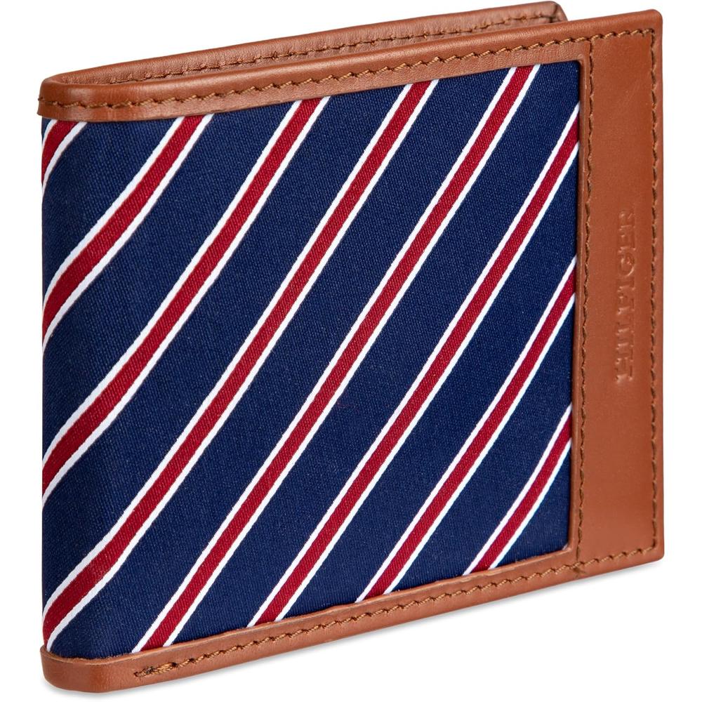 BILLETERA TOMMY HILFIGER TIE FABRIC TAN PASSCASE HOMBRE - 2