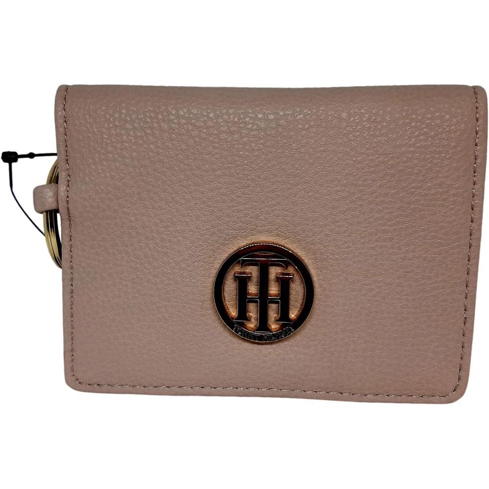 BILLETERA TOMMY HILFIGER CUERO LLAVERO PINK MUJER - 1