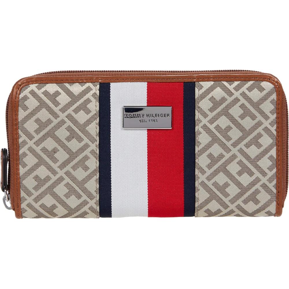 BILLETERA TOMMY HILFIGER PREP CLUB TAN MUJER - 1