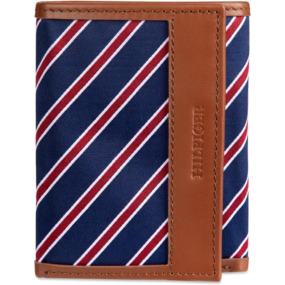 BILLETERA TOMMY HILFIGER TIE FABRIC TAN HOMBRE - 1