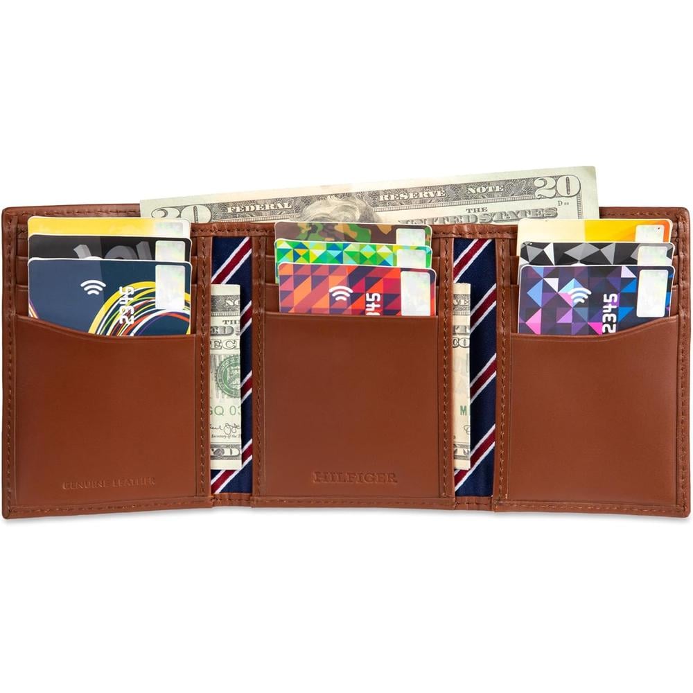 BILLETERA TOMMY HILFIGER TIE FABRIC TAN HOMBRE - 6