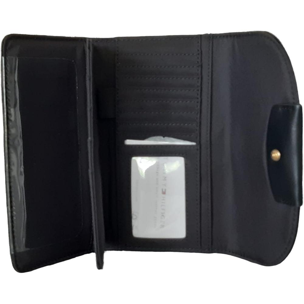 BILLETERA TOMMY HILFIGER CHECKBOOK RELIEVE BLACK MUJER - 3
