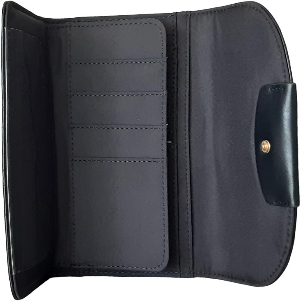 BILLETERA TOMMY HILFIGER CHECKBOOK RELIEVE BLACK MUJER - 4