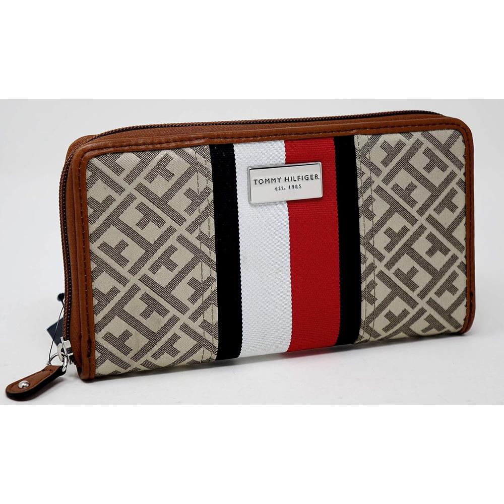 BILLETERA TOMMY HILFIGER CLUTCH KHAKI MUJER - 2