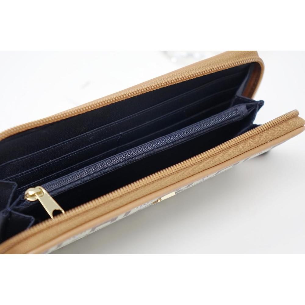 BILLETERA TOMMY HILFIGER CLUTCH PRINT KHAKI MUJER - 3