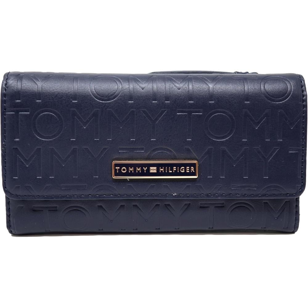 BILLETERA TOMMY HILFIGER CHECKBOOK NAVY BLUE MUJER - 1