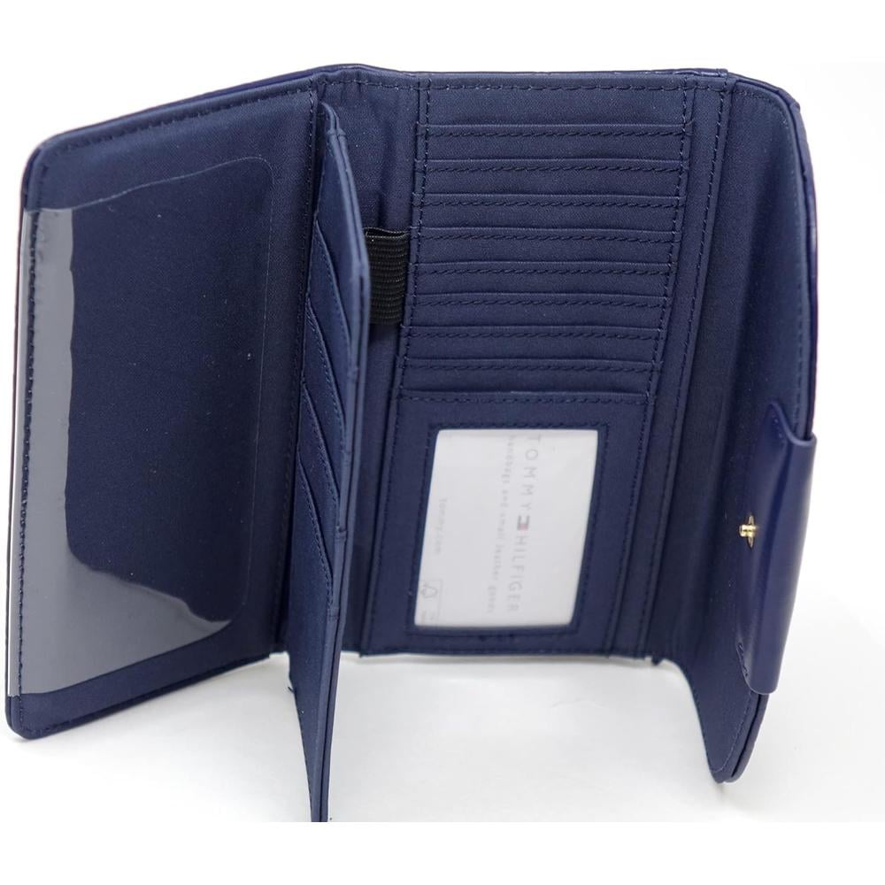 BILLETERA TOMMY HILFIGER CHECKBOOK NAVY BLUE MUJER - 3