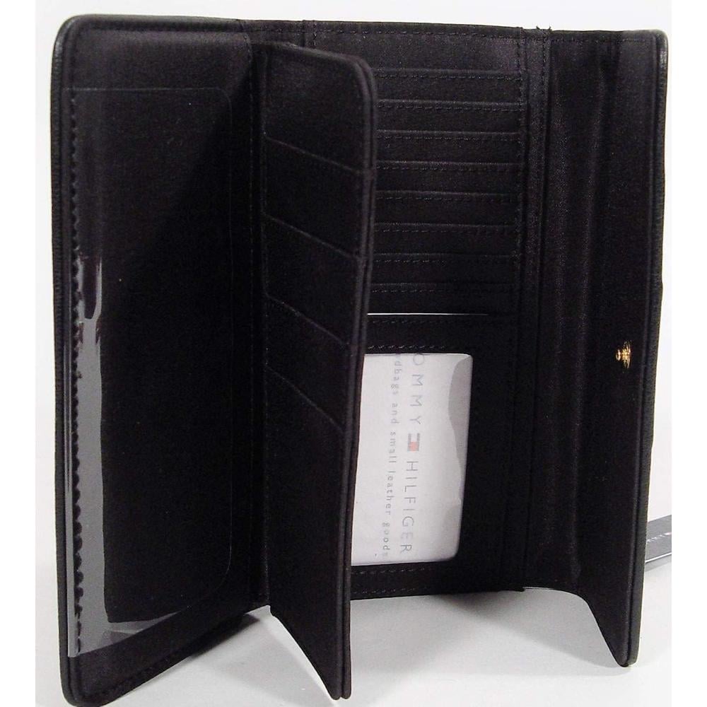 BILLETERA TOMMY HILFIGER STRIPE BLACK PINK MUJER - 3
