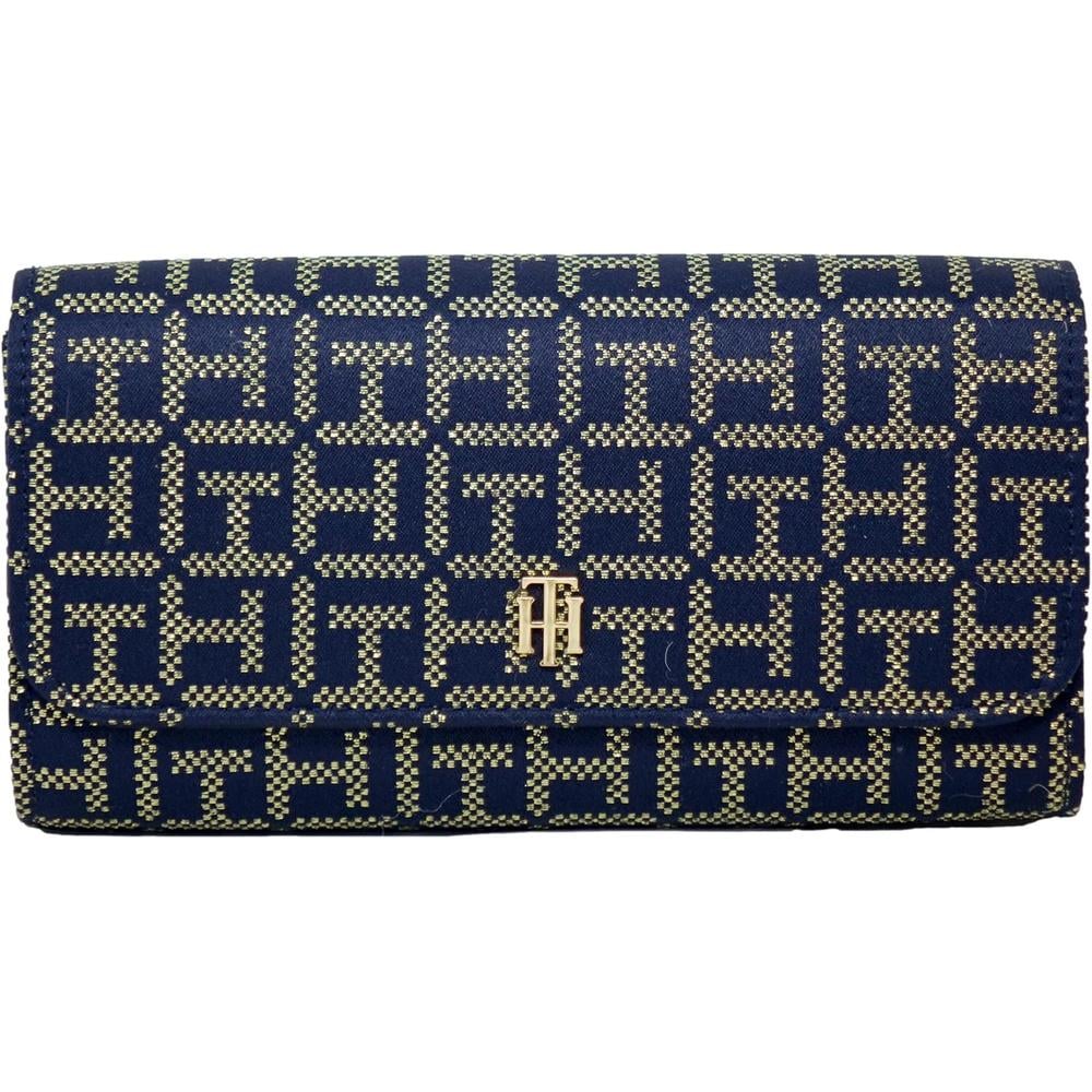 BILLETERA TOMMY HILFIGER WRISTLET NAVY MUJER - 1