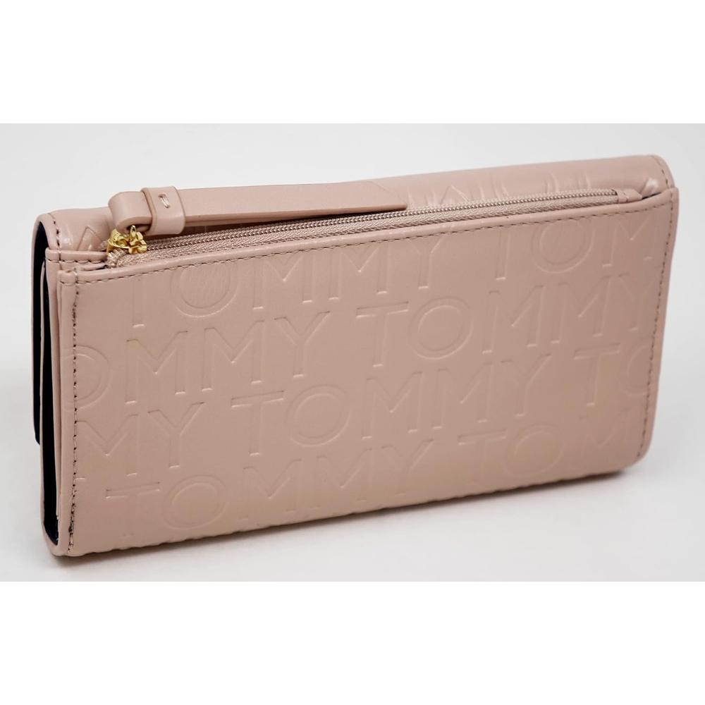 BILLETERA TOMMY HILFIGER CHECKBOOK BLUSH PINK MUJER - 2