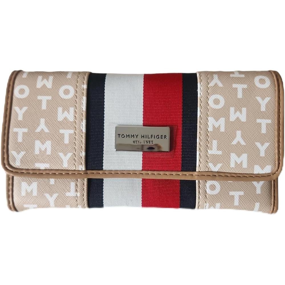 BILLETERA TOMMY HILFIGER BEIGE MUJER - 1