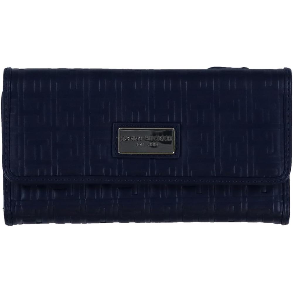 BILLETERA TOMMY HILFIGER CHEQUERA NAVY BLUE MUJER - 1