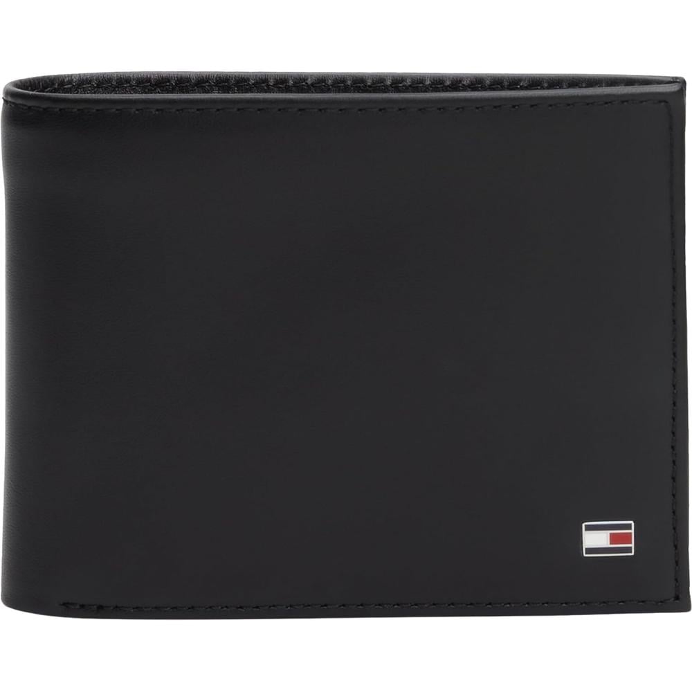 BILLETERA TOMMY HILFIGER ETON COIN BLACK HOMBRE - 1