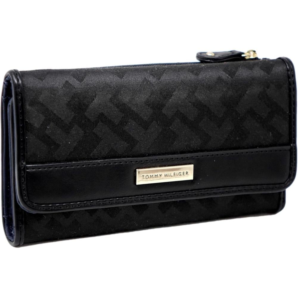BILLETERA TOMMY HILFIGER CLASSIC SIGNATURE BLACK MUJER - 1
