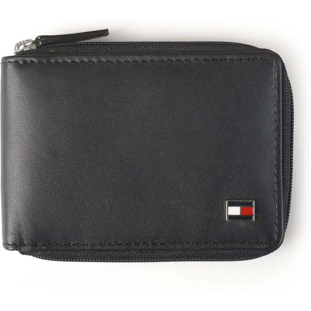 BILLETERA TOMMY HILFIGER OXFORD BLACK MARRÓN - 1