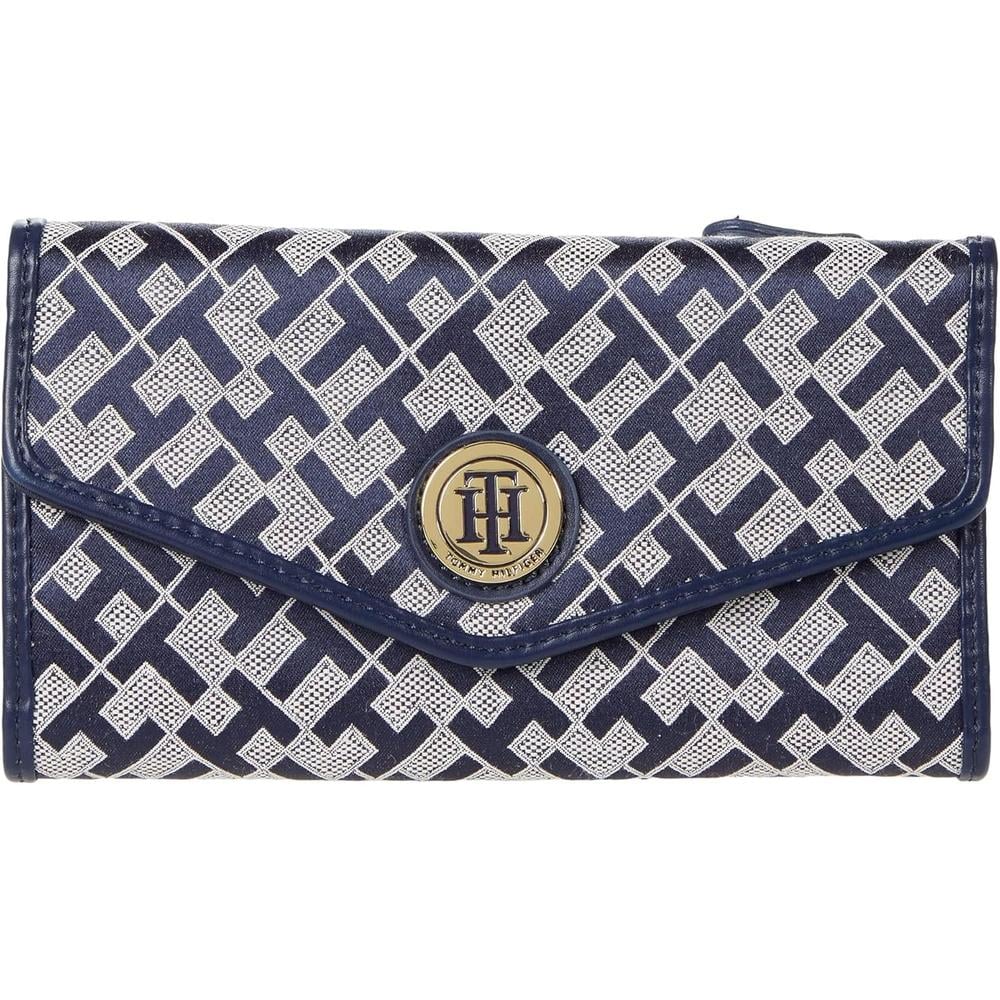 BILLETERA TOMMY HILFIGER CONTINENTAL NAVY MUJER - 1