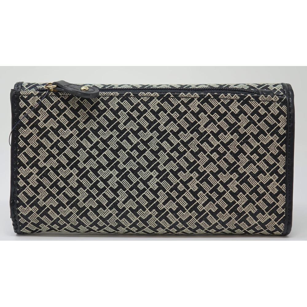 BILLETERA TOMMY HILFIGER ENVELOPE JACQUARD BLACK MUJER - 2