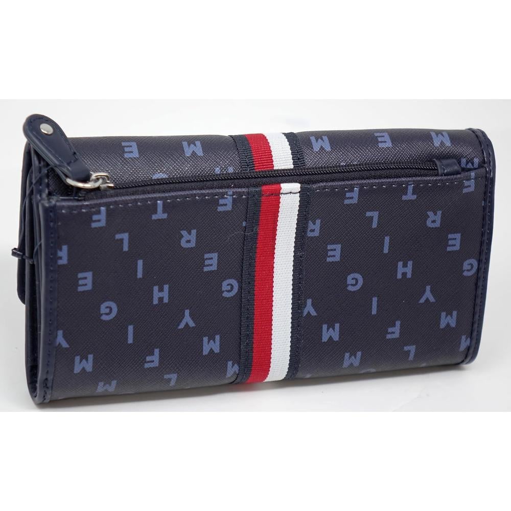 BILLETERA TOMMY HILFIGER WRISTLET LOGO NAVY MUJER - 2