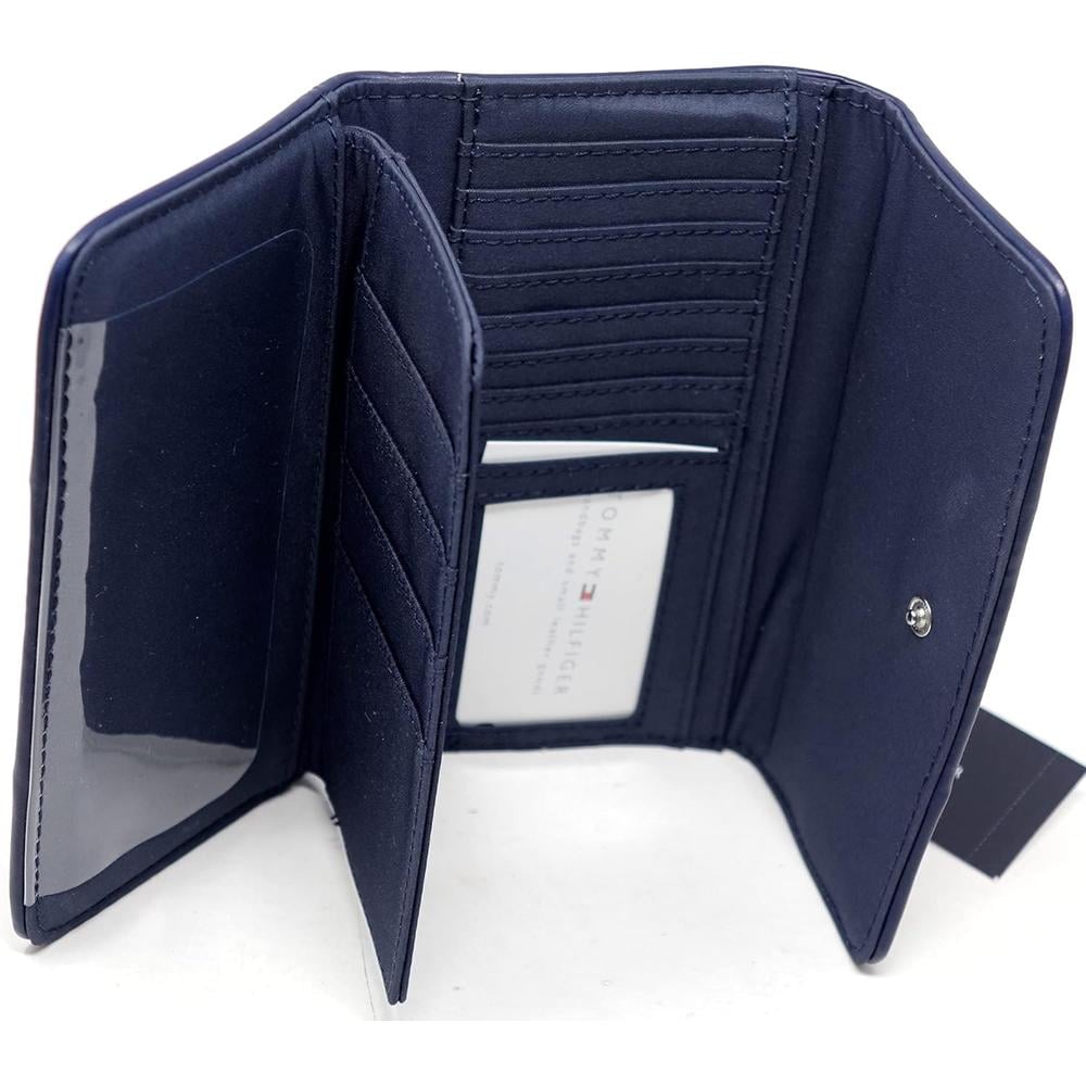 BILLETERA TOMMY HILFIGER WRISTLET LOGO NAVY MUJER - 3