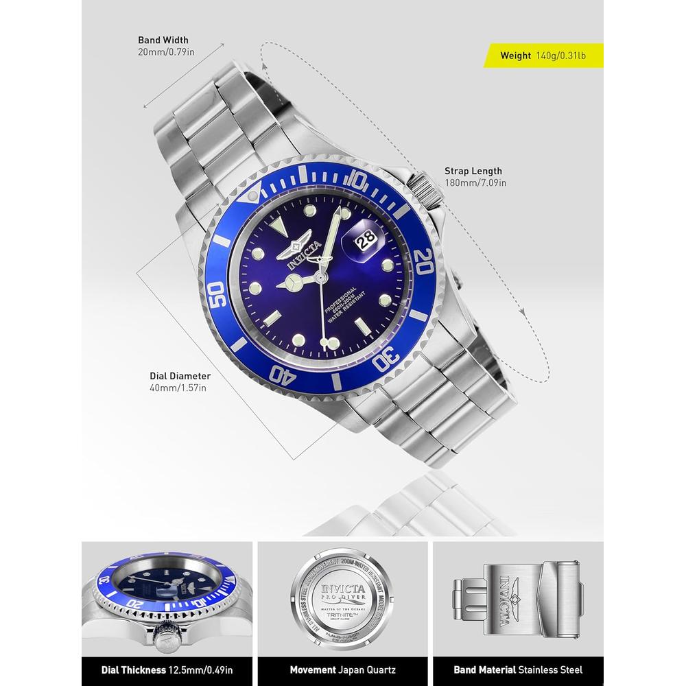 INVICTA PRO DIVER GOLD RELOJ HOMBRE - 3