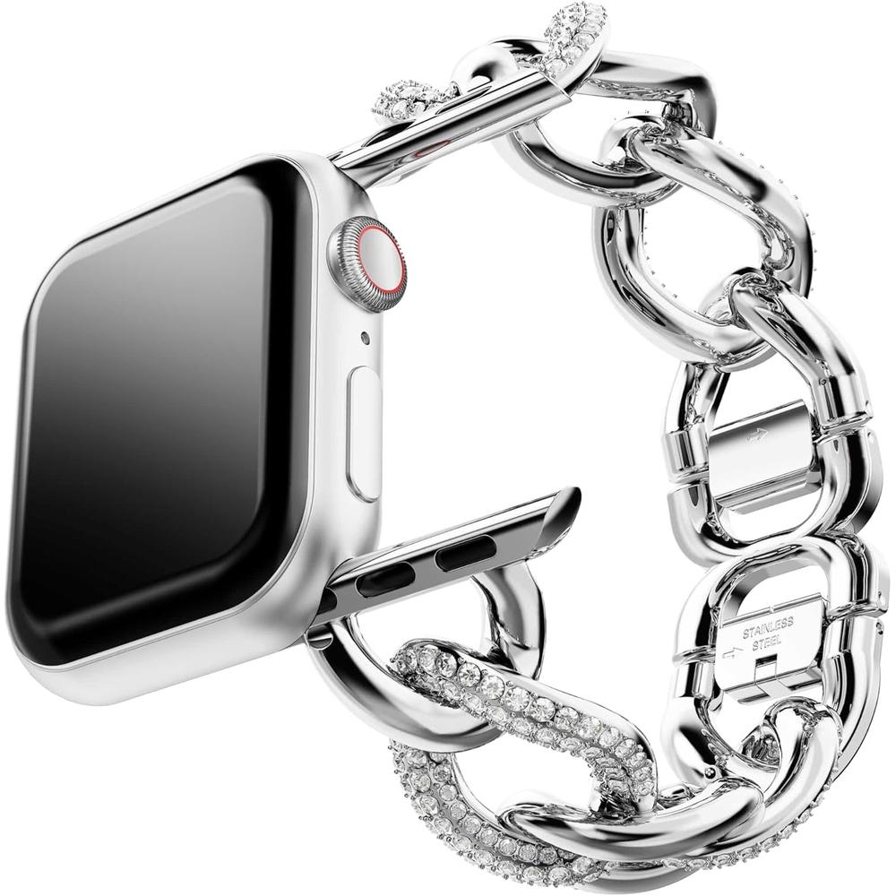 SWAROVSKI CORREA RELOJ CADENA SPARKLING CHAIN PLATEADO | PLATEADO - 3