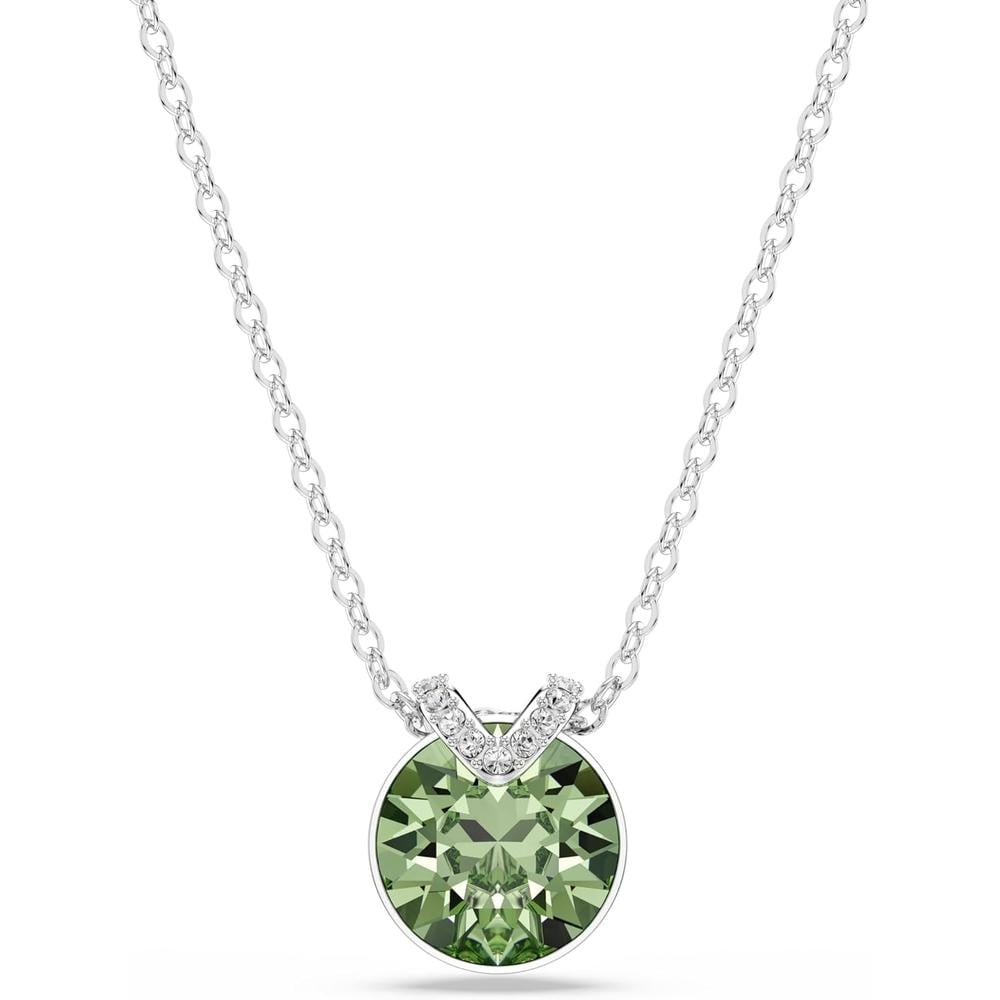 SWAROVSKI COLLAR PENDIENTE CRISTAL VERDE RODIO | VERDE - 1