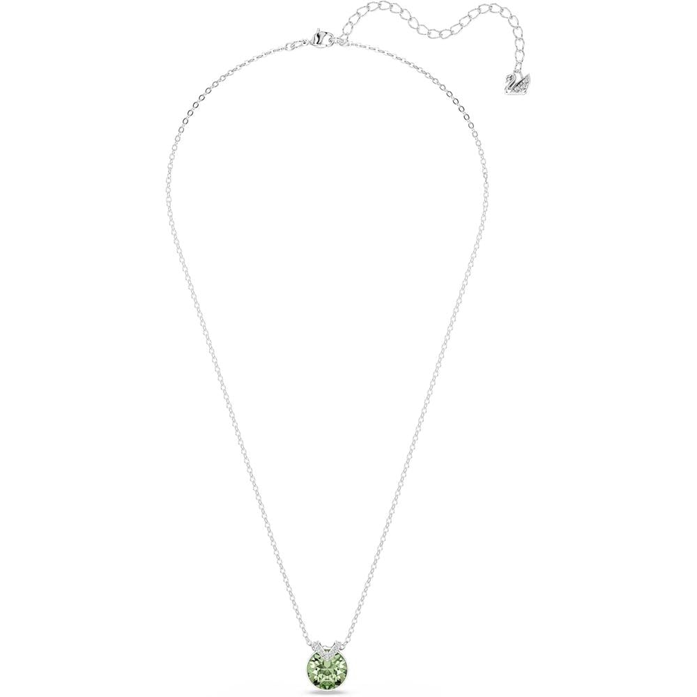 SWAROVSKI COLLAR PENDIENTE CRISTAL VERDE RODIO | VERDE - 2