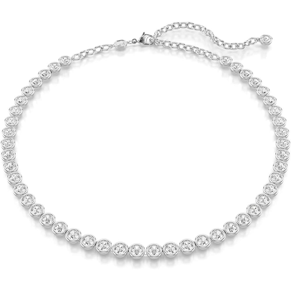 SWAROVSKI COLLAR TENNIS CRISTALES IMBER RODIO | PLATEADO - 1