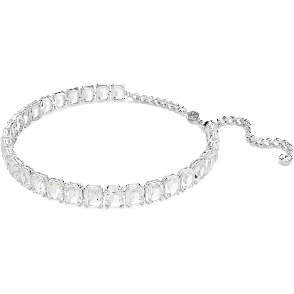 SWAROVSKI COLLAR CHOKER OCTÁGONO MILLENIA RODIO | PLATEADO - 2