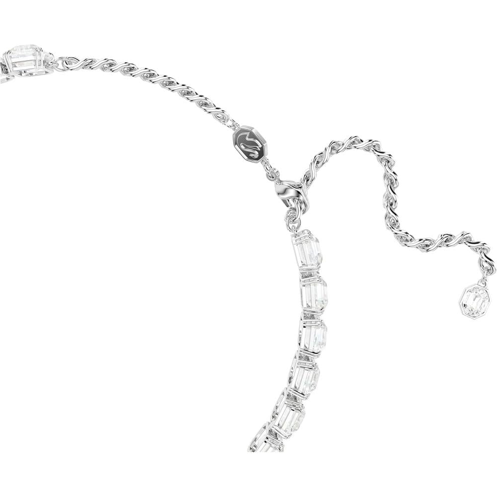 SWAROVSKI COLLAR CHOKER OCTÁGONO MILLENIA RODIO | PLATEADO - 3