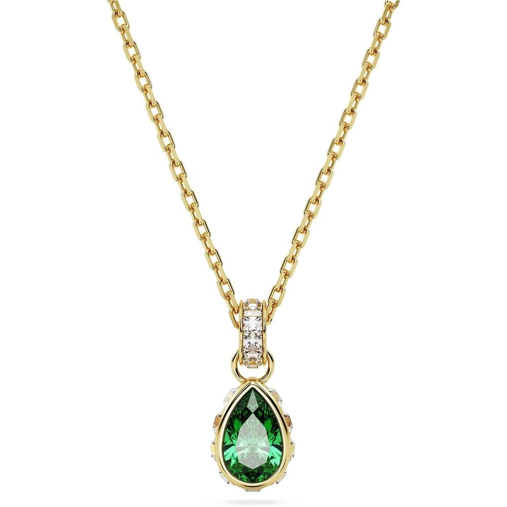 SWAROVSKI COLLAR PENDIENTE PERA CHROMA ORO | VERDE - 1