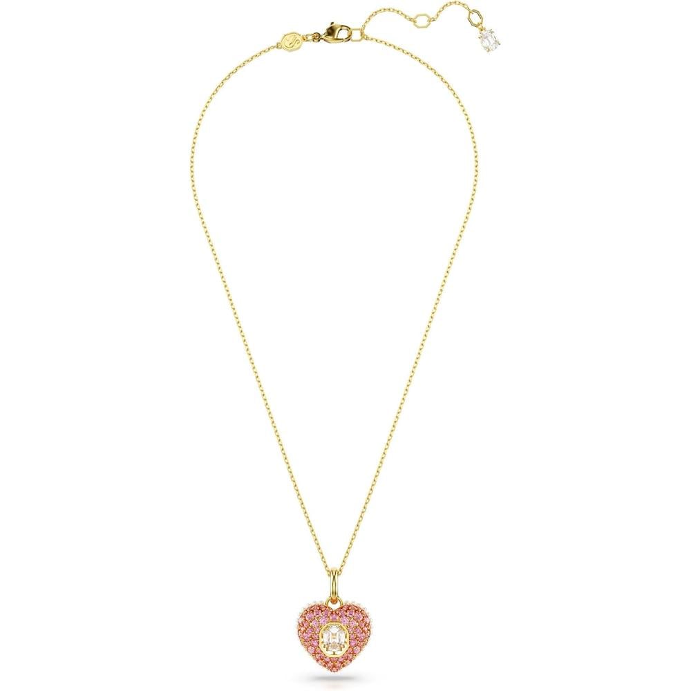 SWAROVSKI COLLAR PENDIENTE CORAZÓN IDYLLIA ORO | ROJO - 2