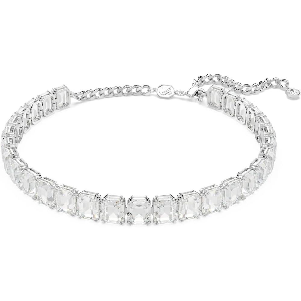 SWAROVSKI COLLAR CHOKER OCTÁGONO MILLENIA RODIO | TRANSPARENTE - 1