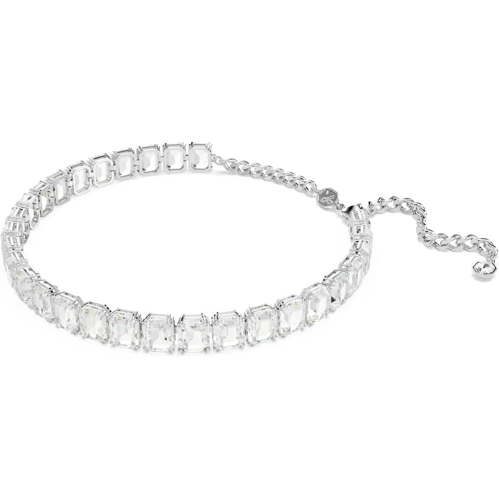 SWAROVSKI COLLAR CHOKER OCTÁGONO MILLENIA RODIO | TRANSPARENTE - 2