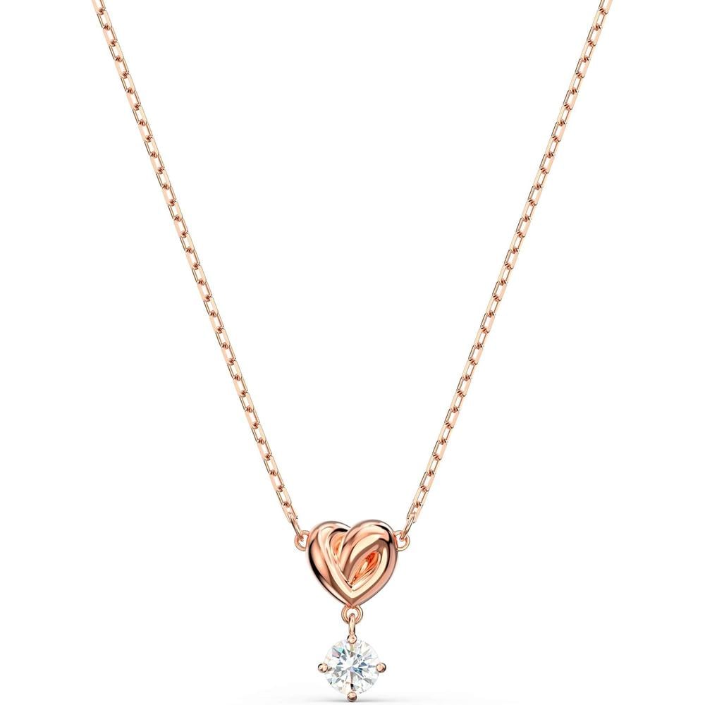 SWAROVSKI COLLAR PENDIENTE CORAZÓN LIFELONG HEART ORO ROSA | ORO ROSA - 1