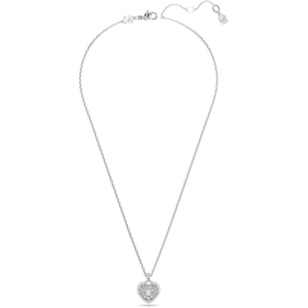 SWAROVSKI COLLAR PENDIENTE CORAZÓN IDYLLIA RODIO | PLATA - 2