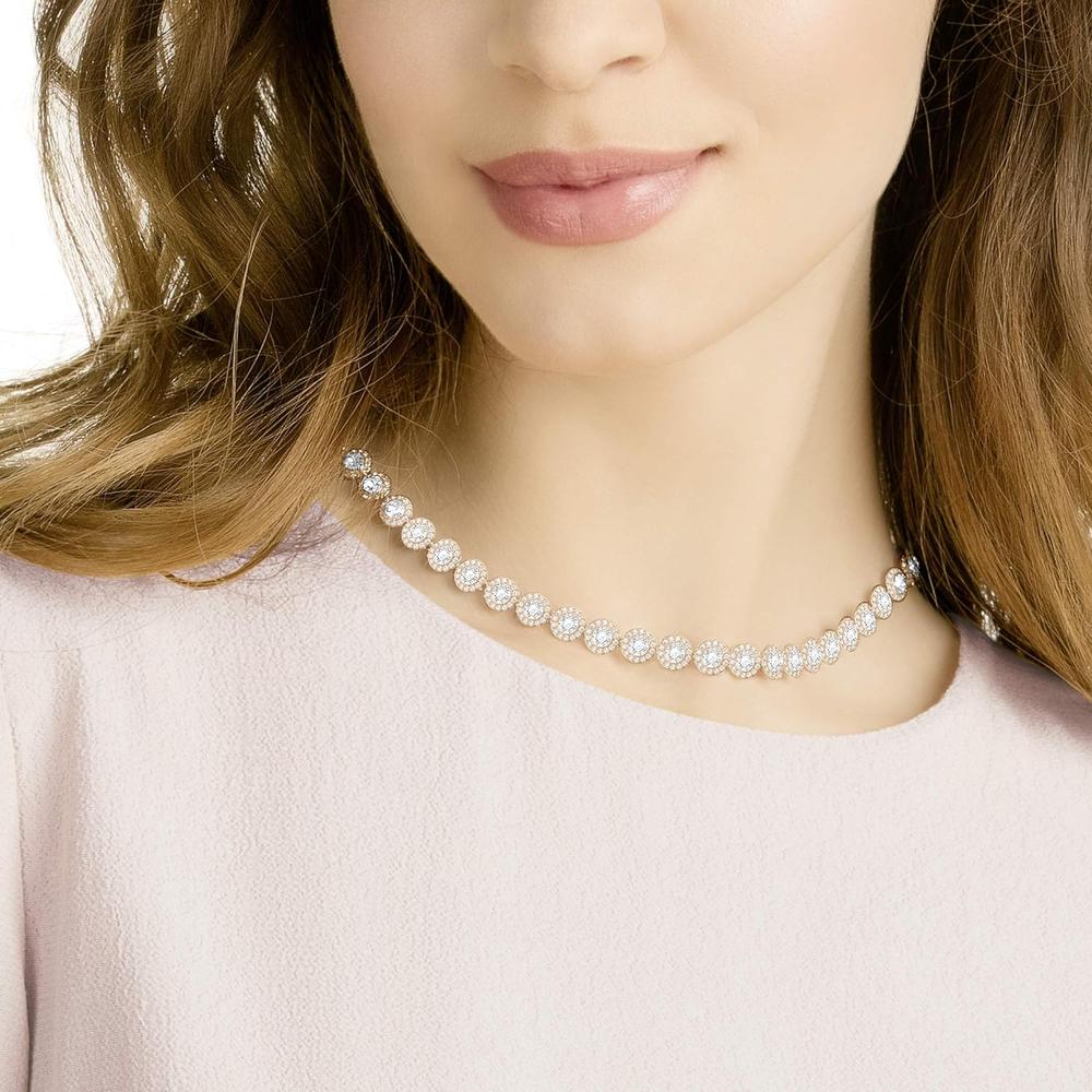 SWAROVSKI COLLAR CHOKER UNA ANGELIC ORO ROSA | ORO ROSA - 2
