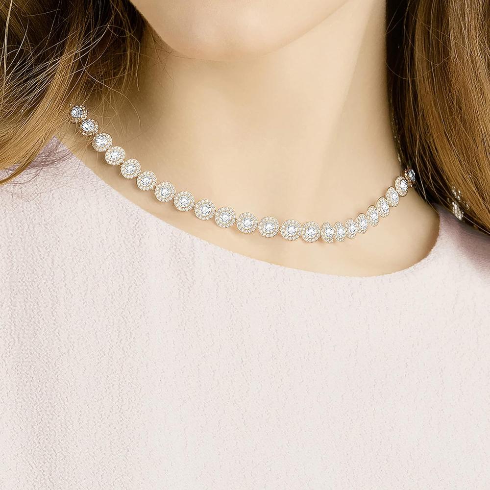 SWAROVSKI COLLAR CHOKER UNA ANGELIC ORO ROSA | ORO ROSA - 3