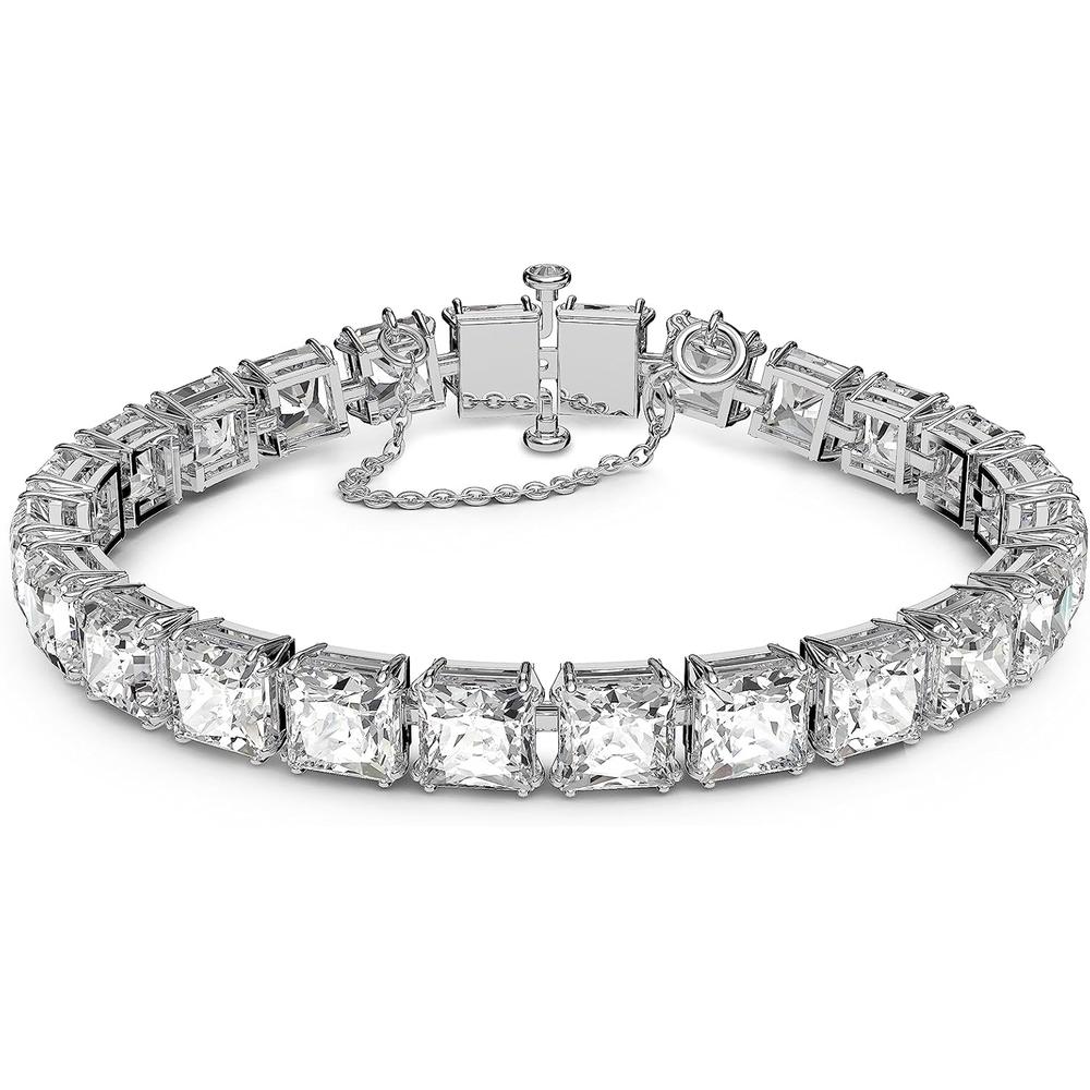 SWAROVSKI PULSERA CUADRADA MATRIX RODIO | TRANSPARENTE - 1