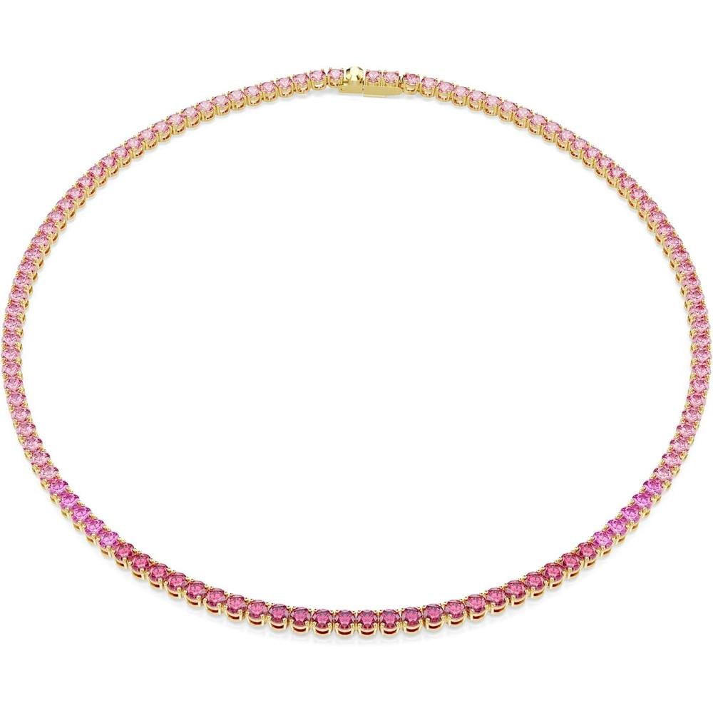 SWAROVSKI COLLAR UNA ANGELIC | ROSADO / DORADO - 1