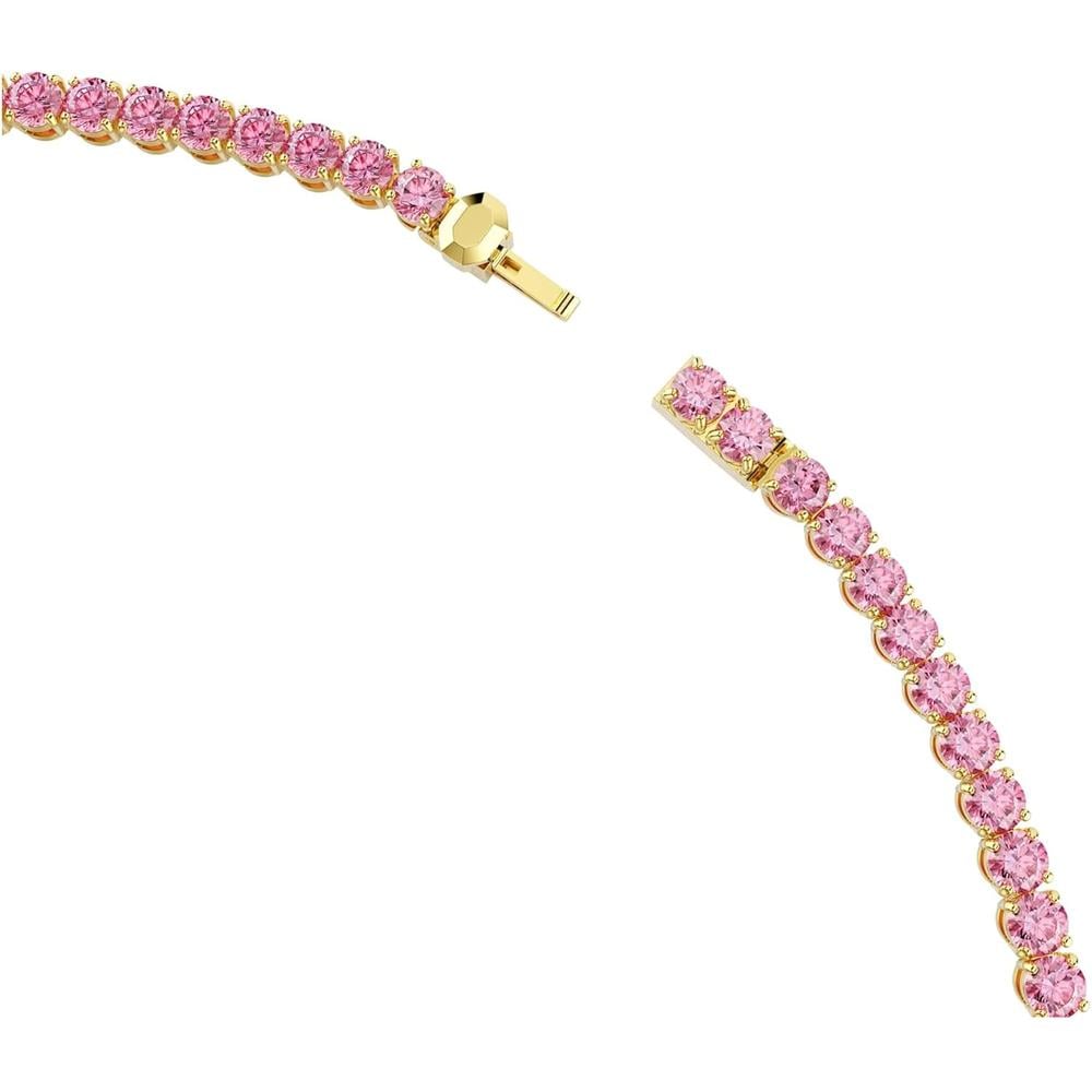 SWAROVSKI COLLAR UNA ANGELIC | ROSADO / DORADO - 3
