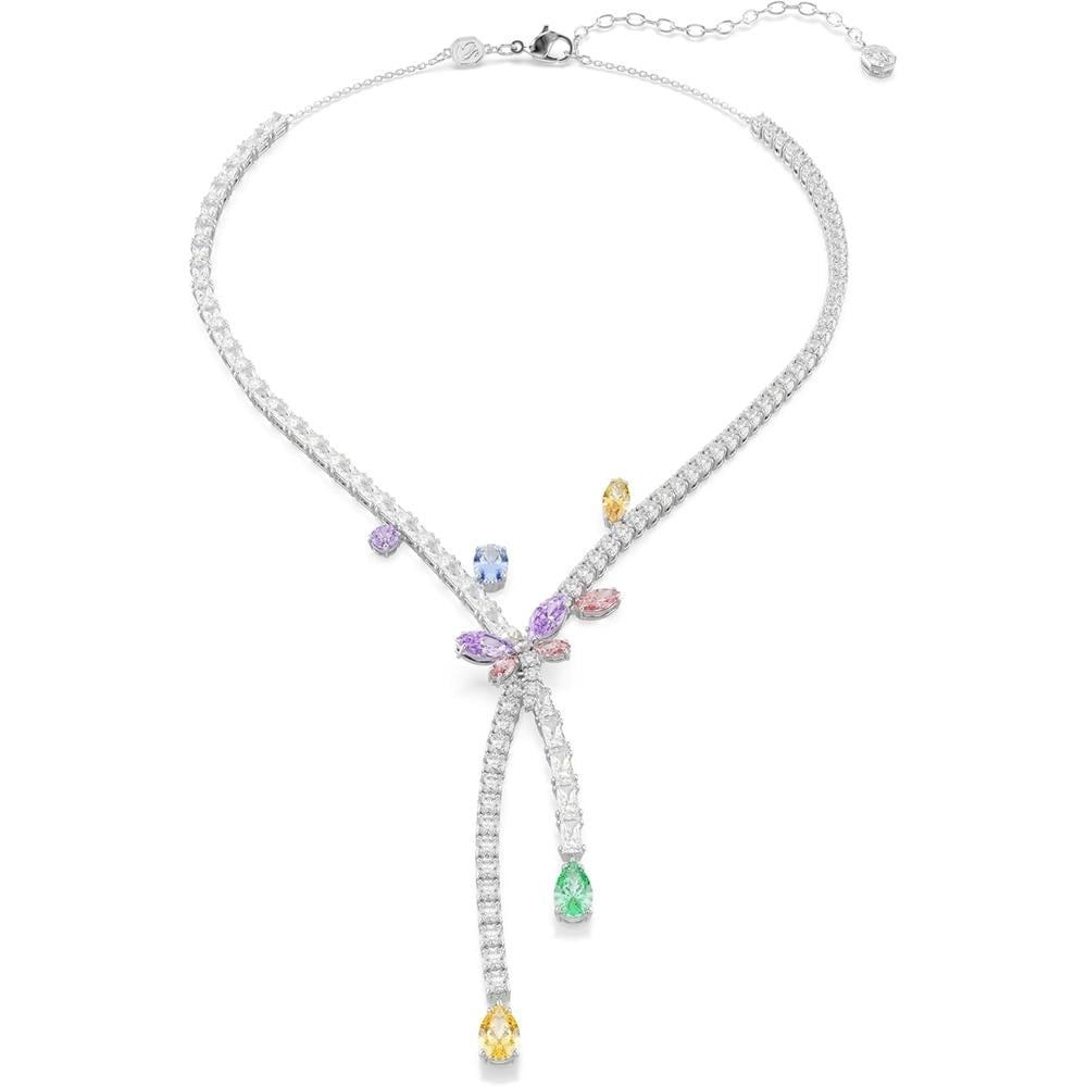 SWAROVSKI X ARIANA GRANDE COLLAR LIBÉLULA CRUZADO RODIO | MULTICOLOR - 1